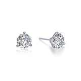 1.5 CTW 3 Prong Martini Stud Earrings