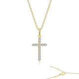 0.36 Ctw Cross Pendant Necklace