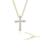 0.67 Ctw Cross Pendant Necklace