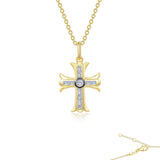 0.90 Ctw Cross Pendant Necklace