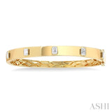 Bezel Set Diamond Bangle