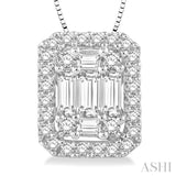 Halo Fusion Diamond Pendant