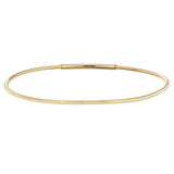 Gold finish finish sterling silver flexible birthgem charm bracelet 6.5