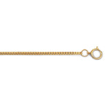 Gold Finish Flat Curb Watch Chain