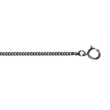 Flat Curb Watch Chain,R Hematite