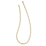 18 Stainless Steel Gold IP Plated 4mm Figaro Chain