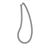 18 Stainless Steel Gun Metal IP Plated 7.5mm Curb Chain