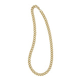 22 Stainless Steel Gold IP Plated 7.5mm Curb Chain