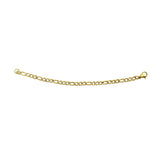 Stainless Steel Gold IP Figaro Bracelet- 4mm