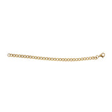Stainless Steel Gold IP Pated Curb Bracelet- 4.5mm