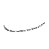 7.5mm Stainless Steel Gun Metal IP Curb Bracelet