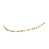 7.5mm Stainless Steel Gold IP Curb Bracelet