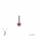 June Simulated Birthstone Pendant