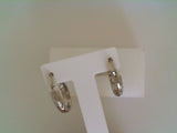 10k White Gold Hoops