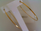 10k Yellow Gold Thin Hoop