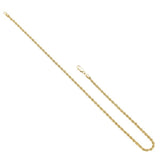 Diamond Cut French Rope Chain 20"