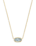 Kendra Scott Light Blue Illusion Elisa Necklace