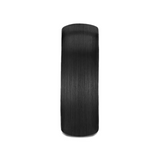 Domed Brush Finished Black Tungsten Band
