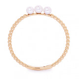 14k Yellow Gold 3 Pearl Ring