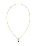 Kendra Scott Mini Elisa Toggle Pendant- Goldtone with Green Tigers Eye