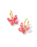 Kendra Scott Pink Butterfly Huggie
